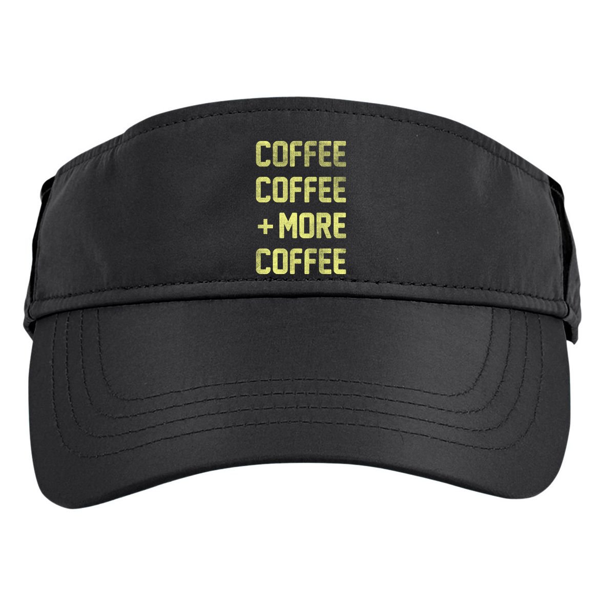 Coffee Coffee and More Coffee Adult Drive Performance Visor