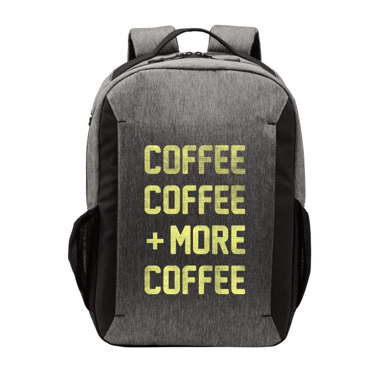 Coffee Coffee and More Coffee Vector Backpack