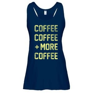 Coffee Coffee and More Coffee Ladies Essential Flowy Tank