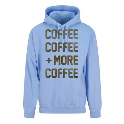 Coffee Coffee and More Coffee Unisex Surf Hoodie