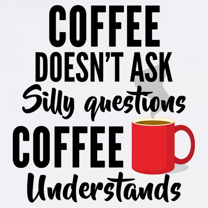 Coffee Doesn't Ask Silly Questions Coffee Understands Garment-Dyed Sweatshirt