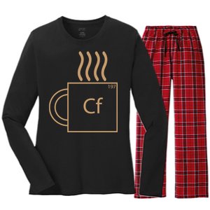 Coffee Element CF Women's Long Sleeve Flannel Pajama Set 