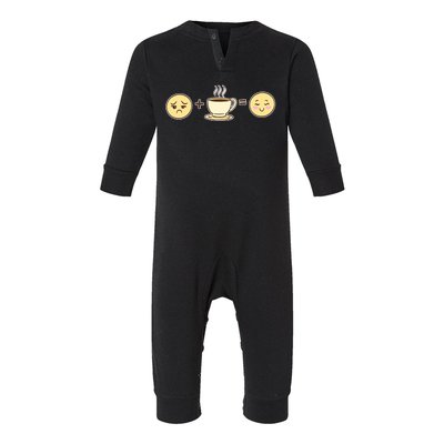 Coffee Emoji Infant Fleece One Piece