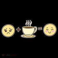 Coffee Emoji Drawstring Bag