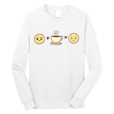 Coffee Emoji Long Sleeve Shirt