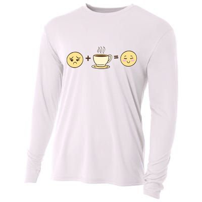 Coffee Emoji Cooling Performance Long Sleeve Crew