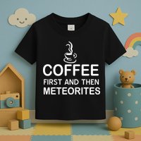 Coffee First And Then Meteorites Toddler T-Shirt