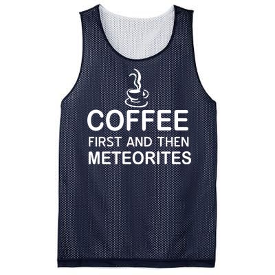 Coffee First And Then Meteorites Mesh Reversible Basketball Jersey Tank