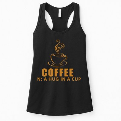 Coffee Hug In A Cup Funny Womens Tank Top