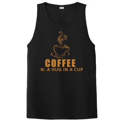 Coffee Hug In A Cup Funny PosiCharge Competitor Tank