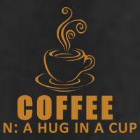 Coffee Hug In A Cup Funny Golf Towel