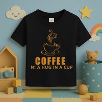 Coffee Hug In A Cup Funny Toddler T-Shirt