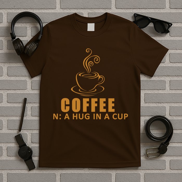 Coffee Hug In A Cup Funny T-Shirt