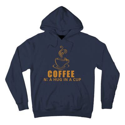 Coffee Hug In A Cup Funny Tall Hoodie