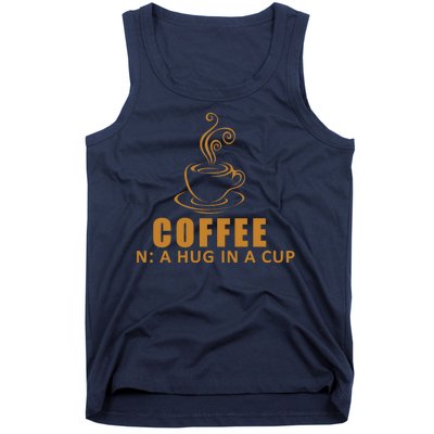 Coffee Hug In A Cup Funny Tank Top