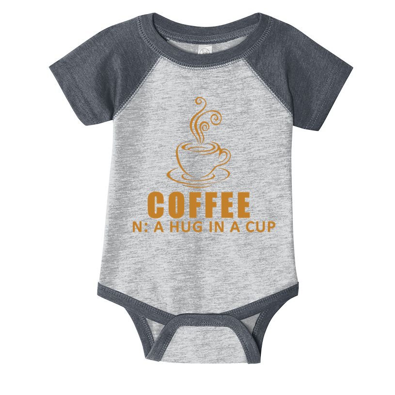 Coffee Hug In A Cup Funny Infant Baby Jersey Bodysuit