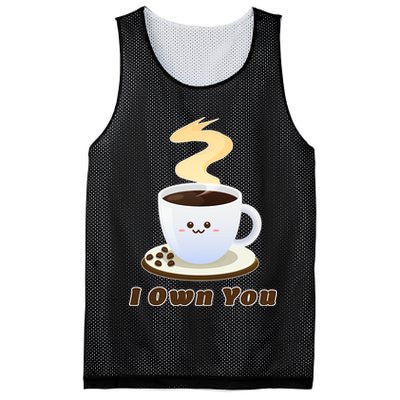 Coffee I Own You Mesh Reversible Basketball Jersey Tank