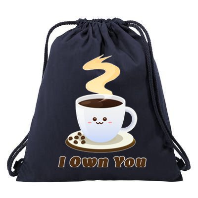 Coffee I Own You Drawstring Bag