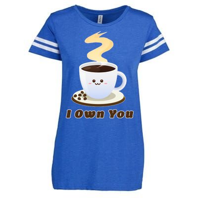 Coffee I Own You Enza Ladies Jersey Football T-Shirt