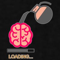 Coffee Loading Brain Ladies PosiCharge Tri-Blend Wicking Tank