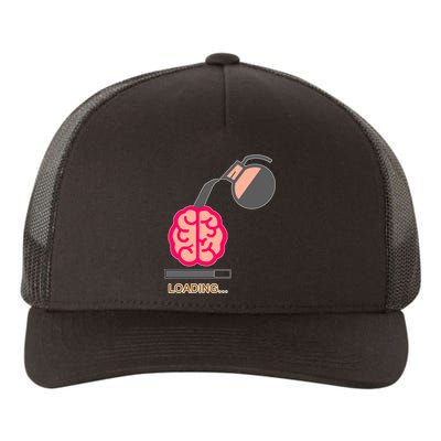 Coffee Loading Brain Yupoong Adult 5-Panel Trucker Hat