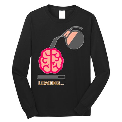 Coffee Loading Brain Long Sleeve Shirt