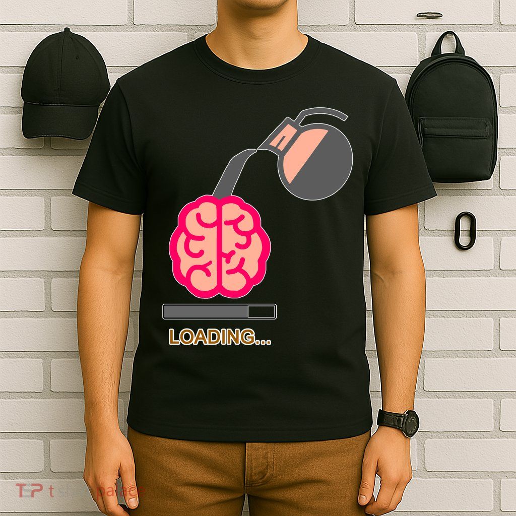 Coffee Loading Brain T-Shirt