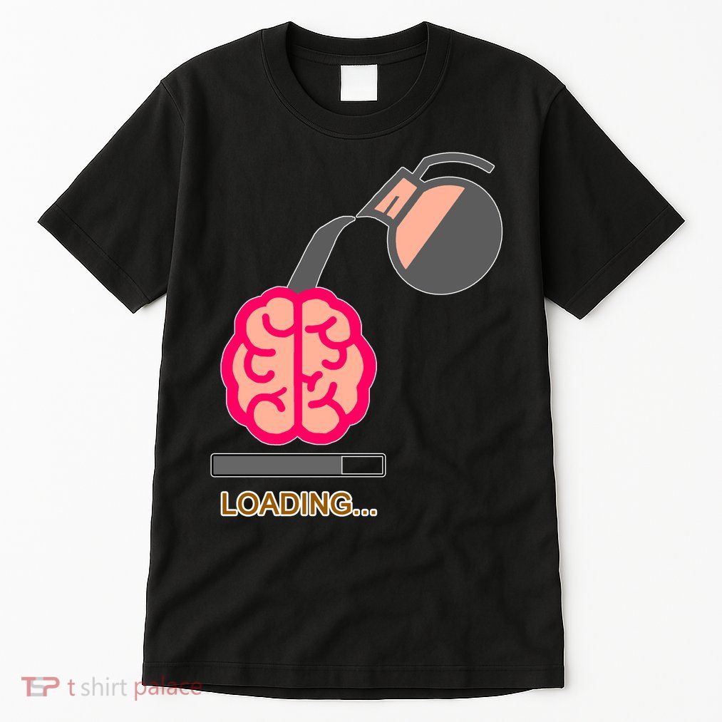 Coffee Loading Brain Tall T-Shirt