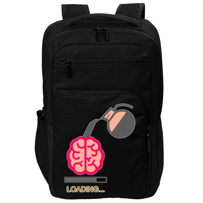 Coffee Loading Brain Impact Tech Backpack