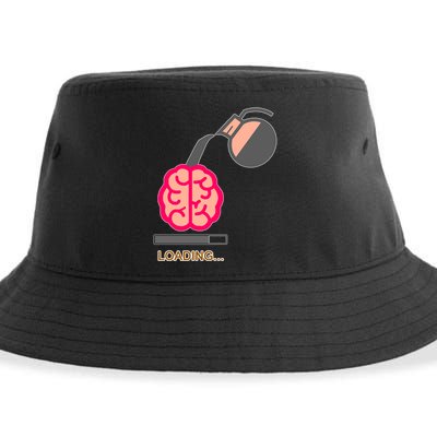 Coffee Loading Brain Sustainable Bucket Hat