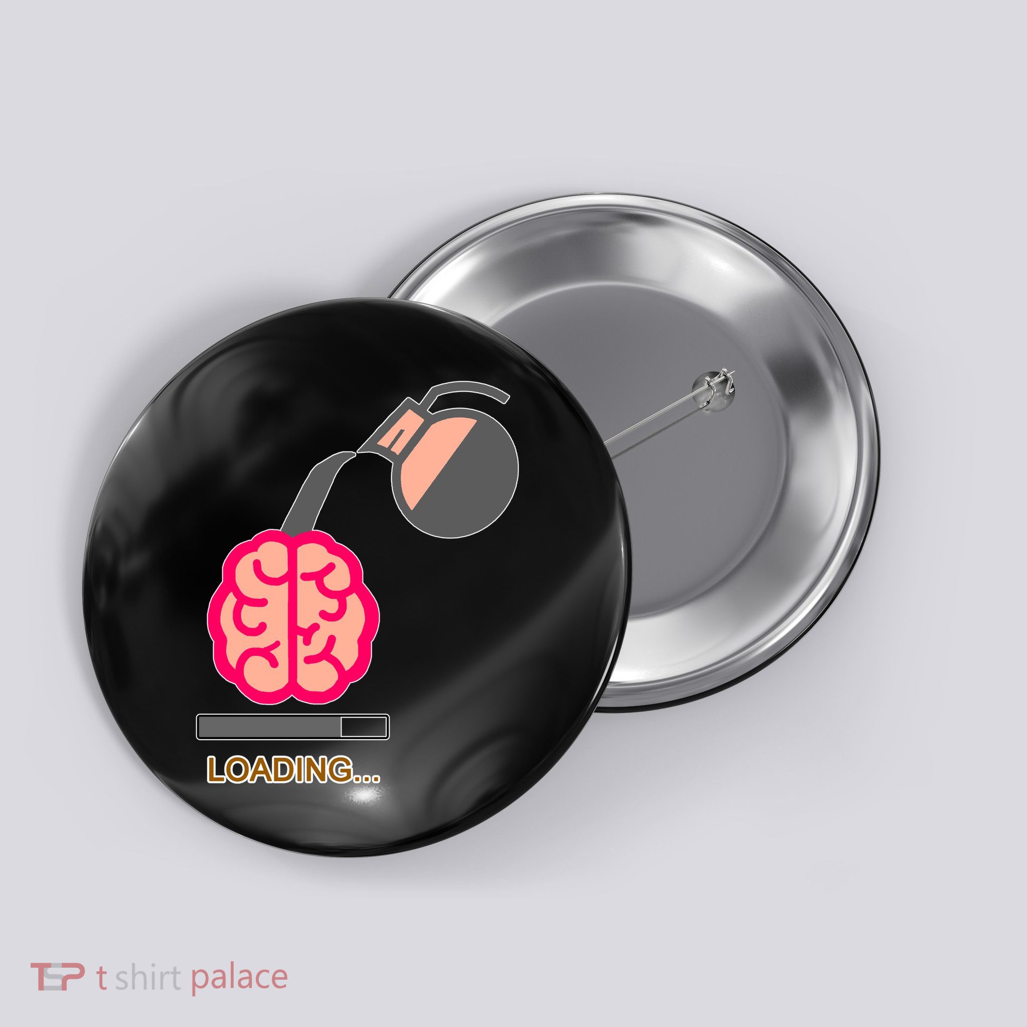Coffee Loading Brain Button
