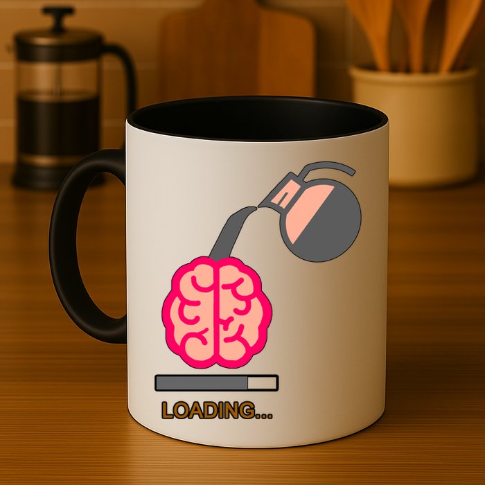 Coffee Loading Brain Mug