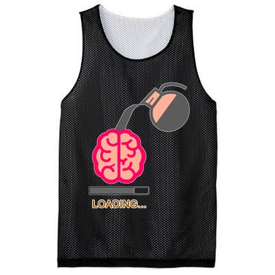 Coffee Loading Brain Mesh Reversible Basketball Jersey Tank