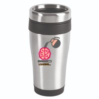 Coffee Loading Brain 16oz Travel Tumbler