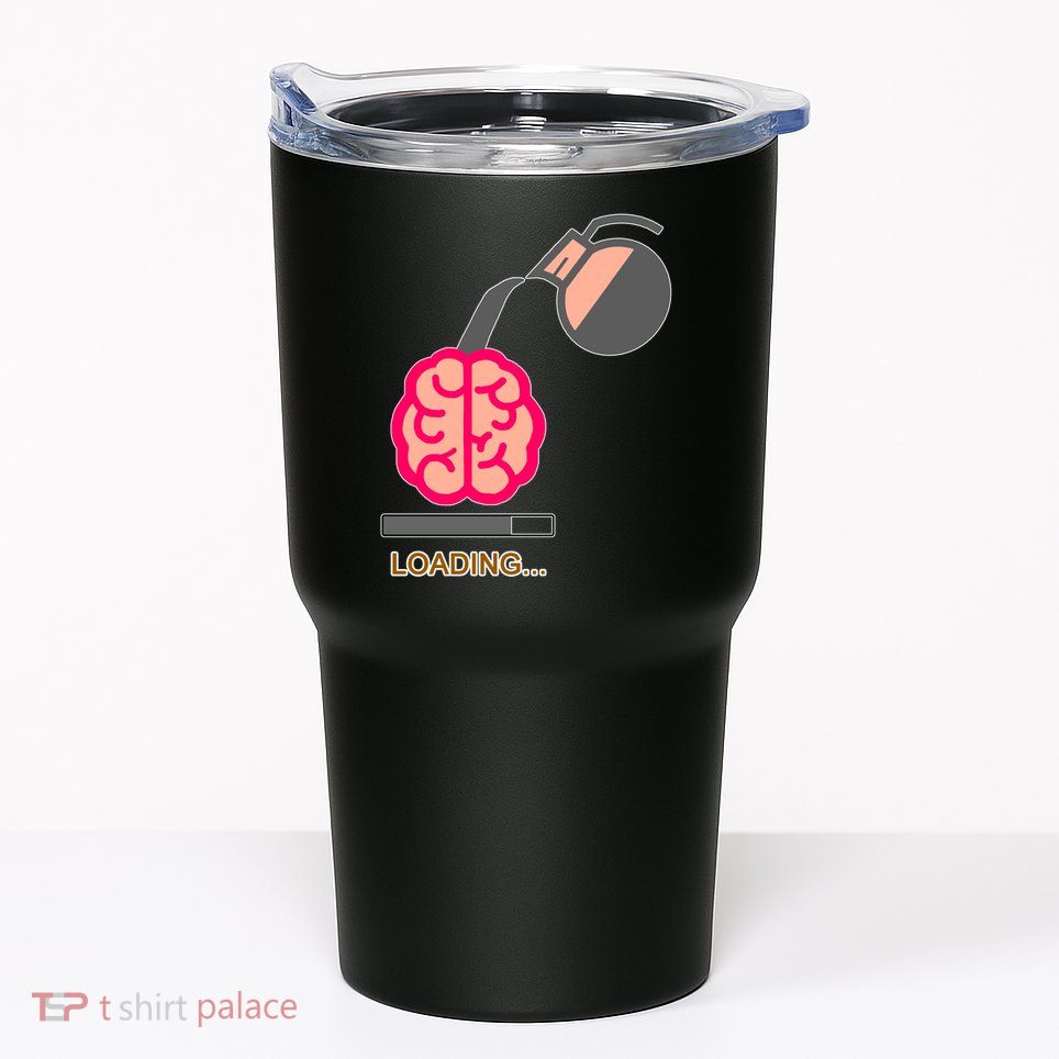 Coffee Loading Brain Tumbler