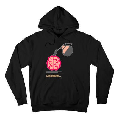 Coffee Loading Brain Tall Hoodie