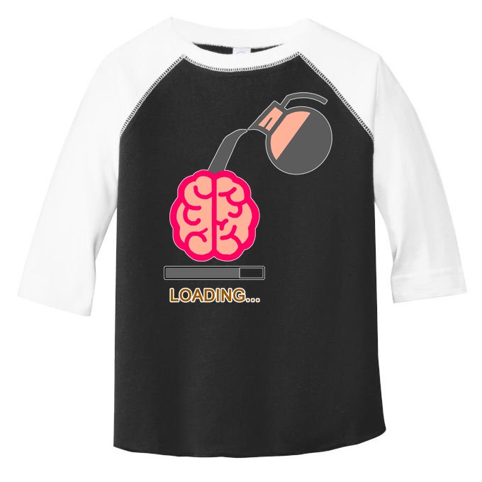 Coffee Loading Brain Toddler Fine Jersey T-Shirt