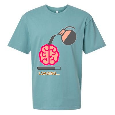 Coffee Loading Brain Sueded Cloud Jersey T-Shirt