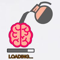 Coffee Loading Brain Garment-Dyed Sweatshirt
