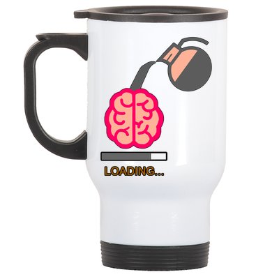 Coffee Loading Brain Stainless Steel Travel Mug