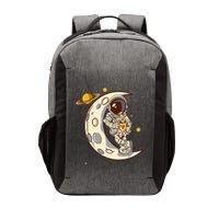 Coffee Loving Space Astronaut Moon Crest Vector Backpack