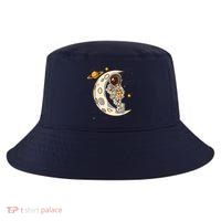 Coffee Loving Space Astronaut Moon Crest Cool Comfort Performance Bucket Hat