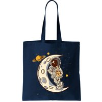Coffee Loving Space Astronaut Moon Crest Bag