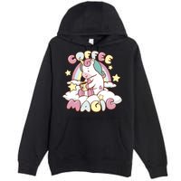 Coffee Magic Unicorn Premium Pullover Hoodie