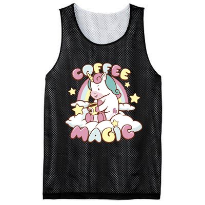 Coffee Magic Unicorn Mesh Reversible Basketball Jersey Tank