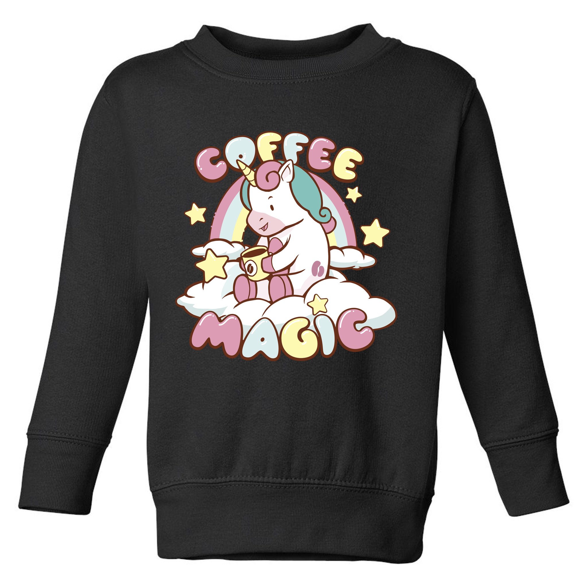 Coffee Magic Unicorn Toddler Sweatshirt