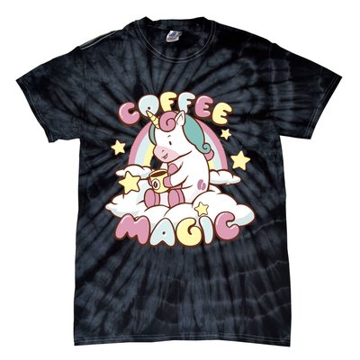 Coffee Magic Unicorn Tie-Dye T-Shirt