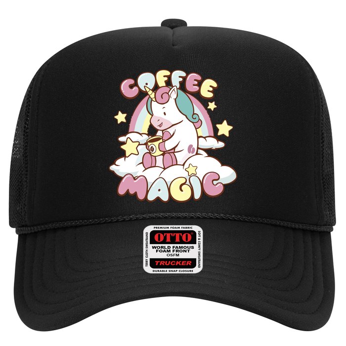 Coffee Magic Unicorn Trucker Hat