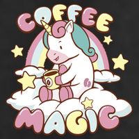 Coffee Magic Unicorn Trucker Hat