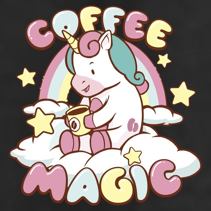 Coffee Magic Unicorn Trucker Hat